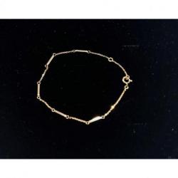 Bracelet jonc barette OR 750/000