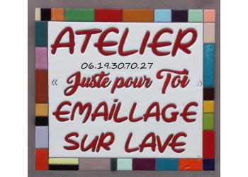 Atelier Juste Pour Toi - Émaillage sur lave